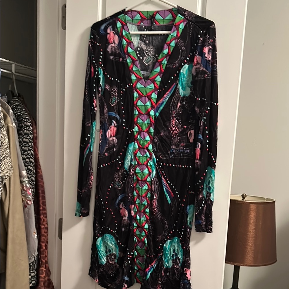 Colorful Patterned Women's Dress